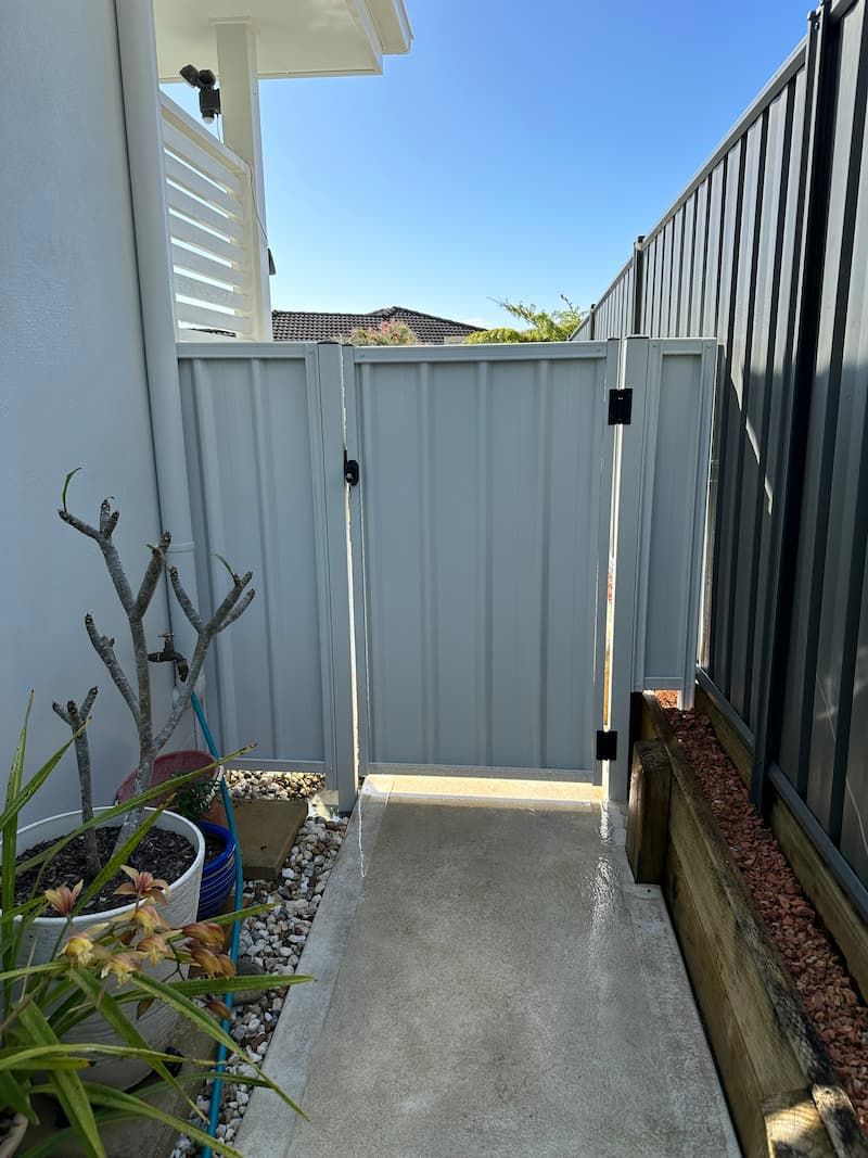Custom Colorbond gate in Forster — Mid Coast Boundary Fencing, NSW